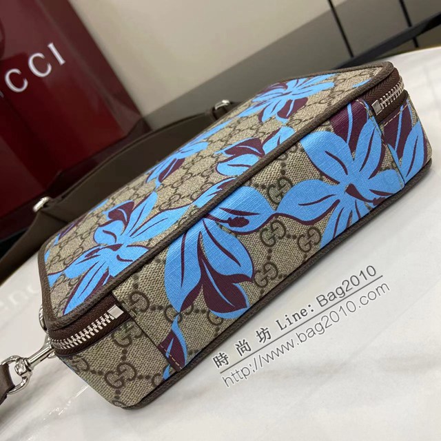 Gucci專櫃古馳2025早秋系列最新款花卉印花男士單肩斜挎包 jh2685型號：841177
